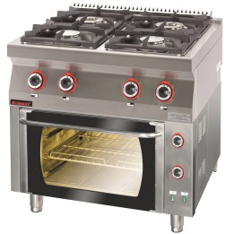 Kuchnia gazowa z piekarnikiem elektrycznym  | 700.KG-4/PE-1 KROMET