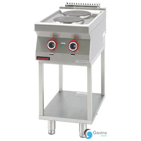 Kuchnia elektryczna 2 płyty okrągłe 2x2,6kW na podstawie szkieletowej| 700.KE-2.T KROMET 