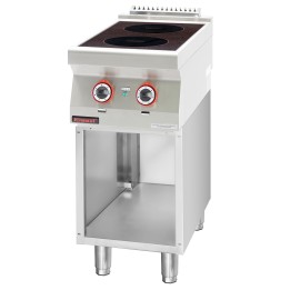 Kuchnia indukcyjna 2x3,5kW na podstawie szafkowej otwartej | 700.KE-2i/400.S KROMET