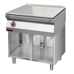Solid Top gazowy chromowany 800 mm na podstawie szafkowej otwartej | 700.KG/I-800.S KROMET