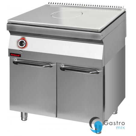 Solid Top gazowy chromowany 800 mm na podstawie szafkowej zamkniętej | 700.KG/I-800.S.D KROMET 