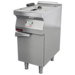 Frytkownica elektryczna 1x15l na podstawie szafkowej zamkniętej | 700.FE-15f KROMET