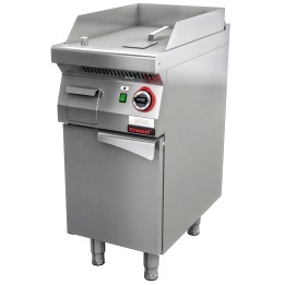 Płyta grillowa gazowa gładka chromowana 400 mm 5,5kW na podstawie szafkowej zamkniętej| 700.PBG-400G KROMET