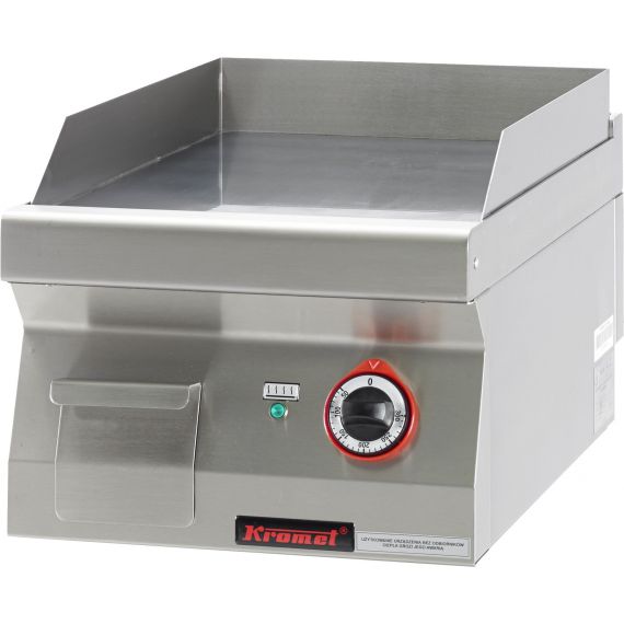 Płyta grillowa gładka chromowana 400 mm 4,8kW| 700.PBE-400G KROMET 