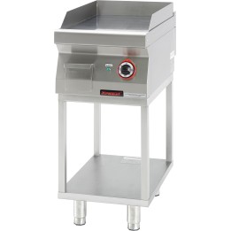 Płyta grillowa gładka chromowana 400 mm 4,8kW na podstawie szkieletowej | 700.PBE-400G.T KROMET