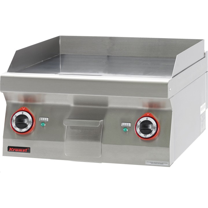 Płyta grillowa gładka 600 mm 8kW | 700.PBE-600G KROMET