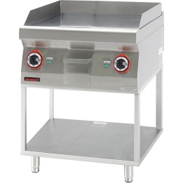 Płyta grillowa gładka 600 mm 8kW na podstawie szkieletowej | 700.PBE-600G.T KROMET