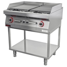 Lawa grill 800 mm 14kW na podstawie szkieletowej | 700.OGL-800.T KROMET