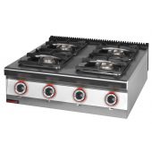 Kuchnia gazowa 4 palnikowa 1x4,5kW+ 1x7,5kW + 2x9,0 kW | 900.KG-4 KROMET