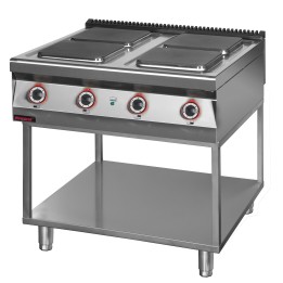 Kuchnia elektryczna 4 płytowa 900 mm 4x4,0 kW na podstawie szkieletowej | 900.KE-4.T KROMET