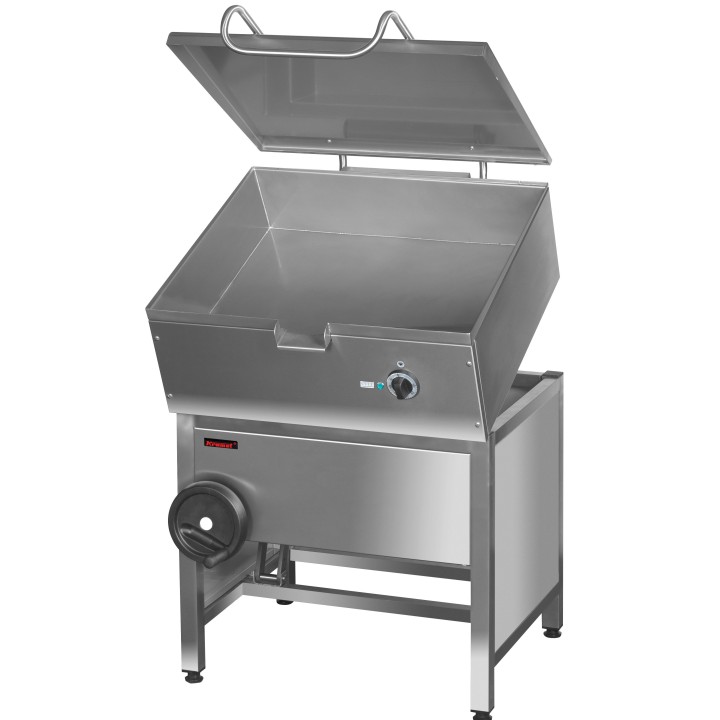 Patelnia elektryczna 64 L  /nierdzewna/ przechył misy ręczny  9,0kW | 000.PE-040p KROMET