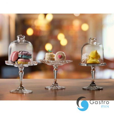 mini patera z kloszem, szklana, H 198 mm | 545016 stalgast 