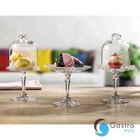 mini patera z kloszem, szklana, H 198 mm | 545016 stalgast 