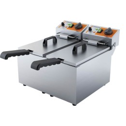 frytownica elektryczna, 2-komorowa, Caterina, V 2x5 l, P 4 kW | 746068 STALGAST