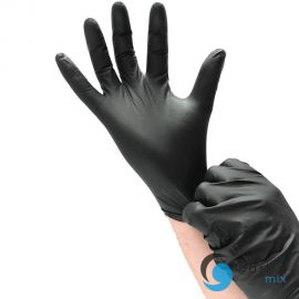 rękawice jednorazowe rozmiar L , nitrylowe, czarne 100szt.  | 505033 STALGAST