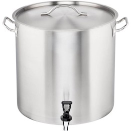 garnek wysoki z kranem, stalowy, Ø 400 mm, V 50.3 l | 011410 STALGAST