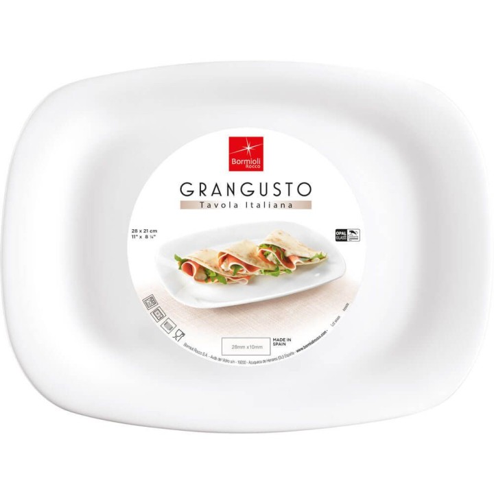 talerz płytki, prostokątny, Grangusto, 280x210 mm | 388629 STALGAST
