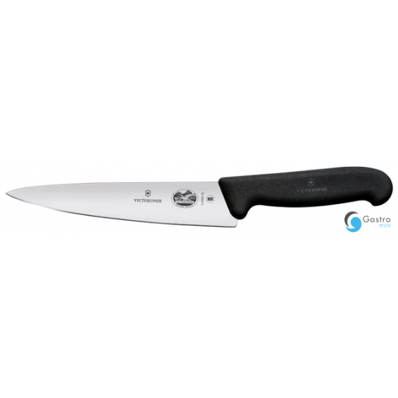 Victorinox Fibrox Nóż kuchenny, szerokie ostrze, 19 cm, czarny 