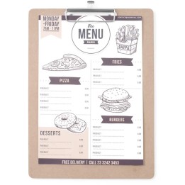 Podkładka pod kartę menu 125x180 mm | 664179 HENDI