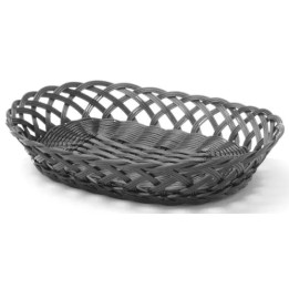 Koszyk pleciony owalny czarny 320x230x55mm | 426265 hendi