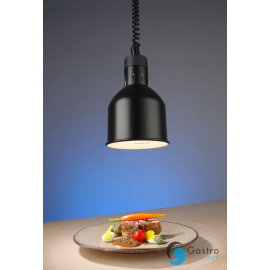 Lampa do podgrzewania potraw-wisząca, cylindryczna średnica 175x(H)250, czarna