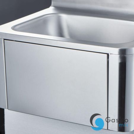 umywalka z wyłącznikiem kolanowym, kranem i dozownikiem mydła | 610005 STALGAST 