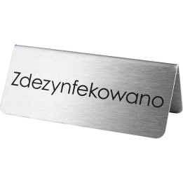 tabliczka "zdezynfekowano" | 486026 STALGAST