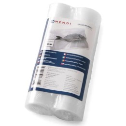 Moletowane worki 2x 200x6000 do pakowania w rolce  | 297469 hendi