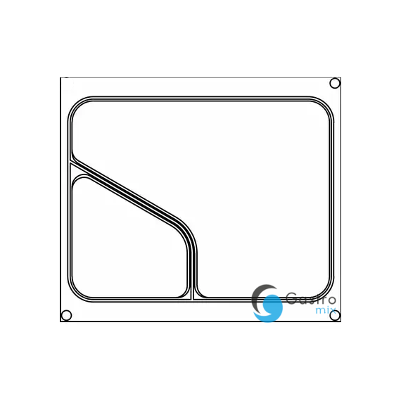 Matryca (ramka) do zgrzewarki PRIMAX | 227x178 mm  dwukomorowa 