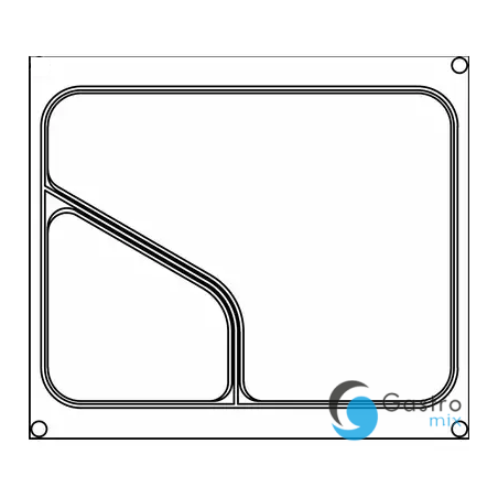 Matryca (ramka) do zgrzewarki PRIMAX | 227x178 mm  dwukomorowa 