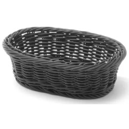 Koszyk owalny czarny 190x120x60 mm | 426777 hendi