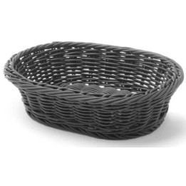 Koszyk owalny czarny 250x190x65 mm  | 426623 HENDI