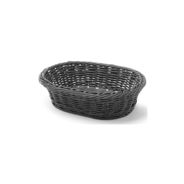 Koszyk owalny czarny 250x190x65 mm  | 426623 HENDI