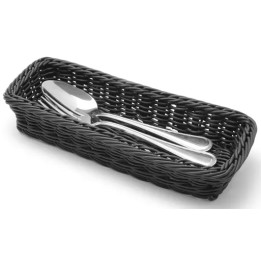 Koszyk na sztućce czarny 270x100x45 mm | 426098 hendi