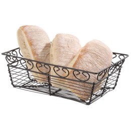 Koszyk Deco prostokątny czarny 230x150x80 mm | 425855 HENDI