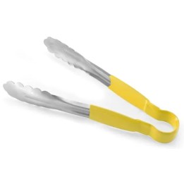 Szczypce do serwowania HACCP ze stali nierdzewnej 300 mm z uchwytem w kolorze żółtym HACCP  | 171790 HENDI
