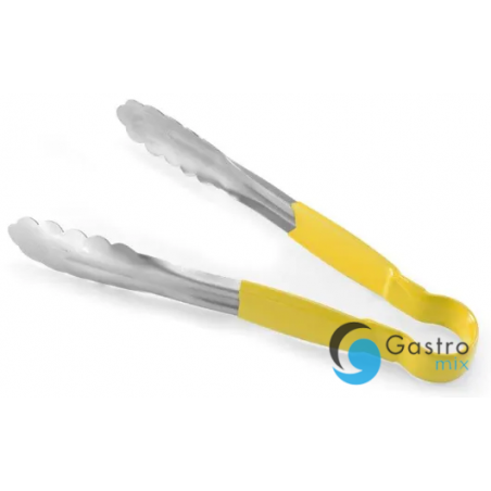 Szczypce do serwowania HACCP ze stali nierdzewnej 300 mm z uchwytem w kolorze żółtym HACCP  |... 