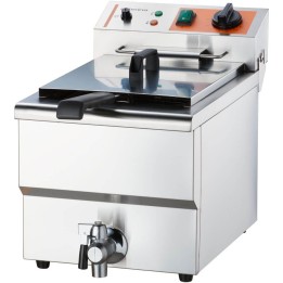 frytownica elektryczna z kranem, 1-komorowa, Caterina, V 8 l, P 3 kW | 746096 STALGAST