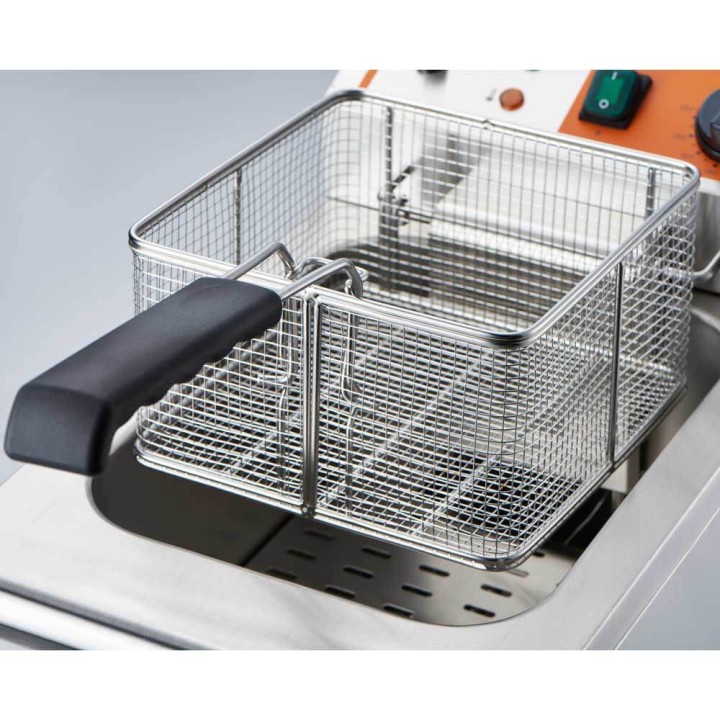 frytownica elektryczna z kranem, 1-komorowa, Caterina, V 8 l, P 3 kW | 746096 STALGAST
