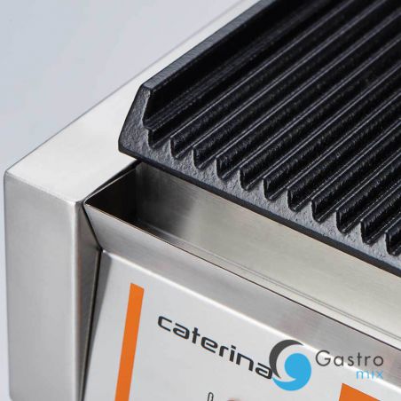 kontakt grill pojedynczy, ryflowany, Caterina, P 1.8 kW | 742018 STALGAST 