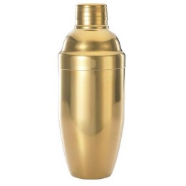 Shaker barmański 3-częściowy w stylu japońskim złoty 700 ml