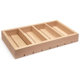 Organizer drewniany na sztućce 530x325x65 mm | 561089 FINE DINE