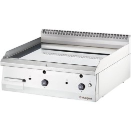płyta grillowa gazowa, gładka, 13 kW, G20, chrom | 9737110 STALGAST