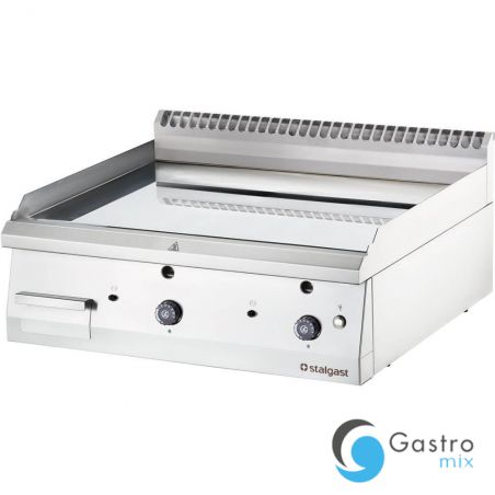 płyta grillowa gazowa, gładka, 13 kW, G20, chrom | 9737110 STALGAST 