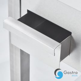  płyta grillowa gazowa, gładka, 13 kW, G20, chrom | 9737110 STALGAST