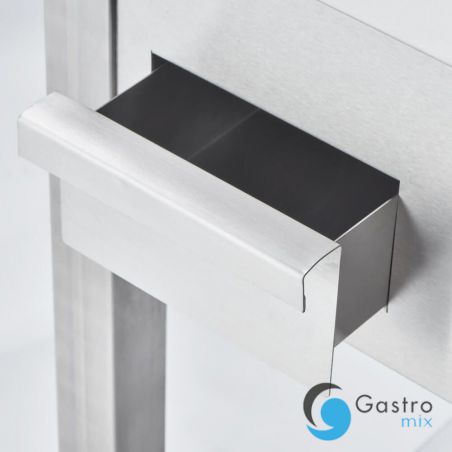 płyta grillowa gazowa, gładka, 13 kW, G20, chrom | 9737110 STALGAST 