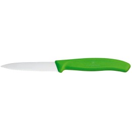 Victorinox Swiss Classic Nóż do jarzyn, ząbkowany, 8cm, zielony | 6.7636.L114 hendi