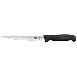 Victorinox Fibrox Nóż do filetowania, bardzo giętki, 18 cm, czarny