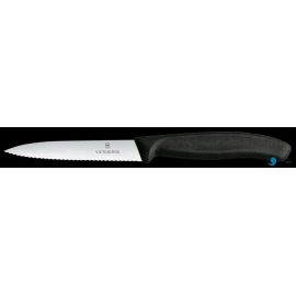 Victorinox Swiss Classic Nóż do jarzyn, ząbkowany, 10cm, czarny