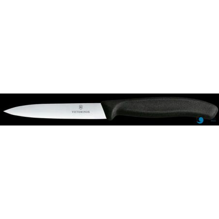 Victorinox Swiss Classic Nóż do jarzyn, gładki, 10 cm, czarny 